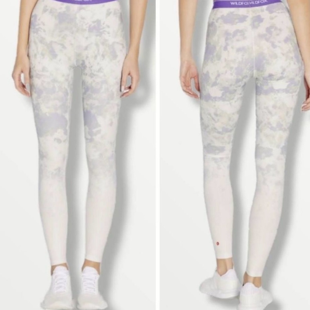 Wildfox Purple/White Floral Ombre Leggings NWT